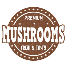 Mushrooms stamp