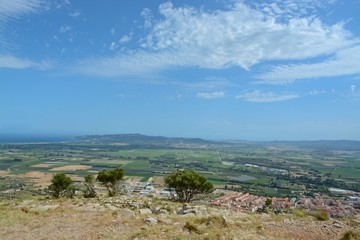 Fototapeta na wymiar View from Montgri castle