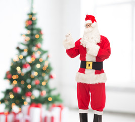 man in costume of santa claus