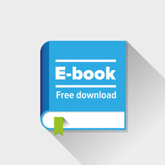 Ebook icon vector flat