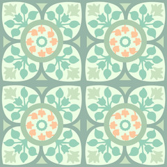Seamless colourful ornament tiles