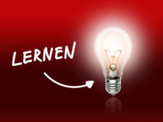 Lernen Bulb Lamp Energy Light red