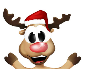 Super Happy Christmas Reindeer