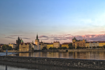 View of Prague and Vltava