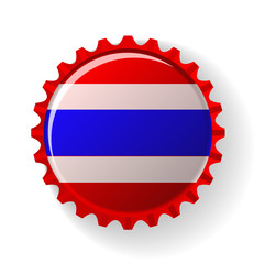 Kingdom of Thailand on bottle caps
