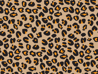 Closeup Leopard skin pattern