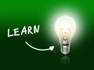 Learn Bulb Lamp Energy Light green