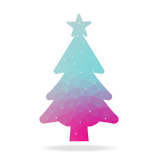 christmas tree with polygon
