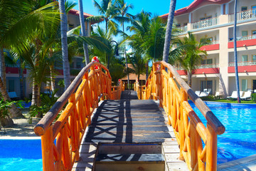 Tropical resort.