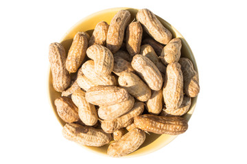 peanuts stack isolated on white background