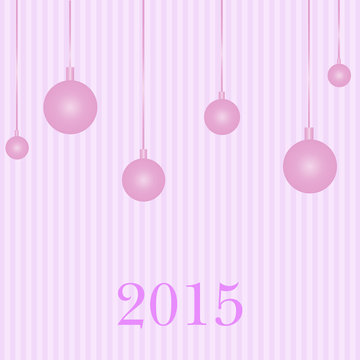 Greeting card  new year 2015