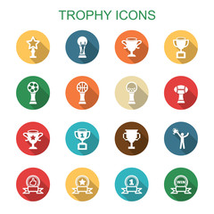trophy long shadow icons