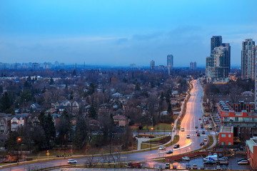 Busy city at sunset twilight © anoushkatoronto