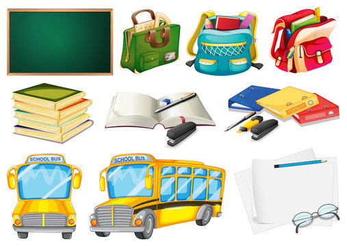 Sets of school supplies