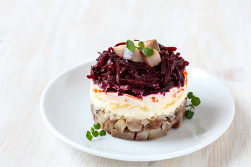 Russian herring salad