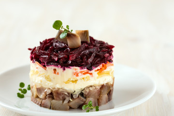Russian herring salad