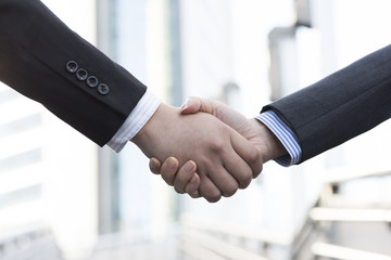 The handshake to have businessman