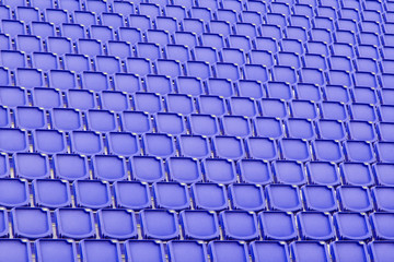 Blue seat in sport stadium