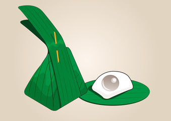 Khanom Sod Sai. eps 10 vector