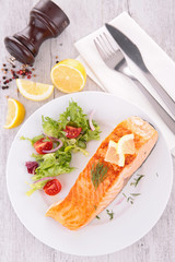 grilled salmon