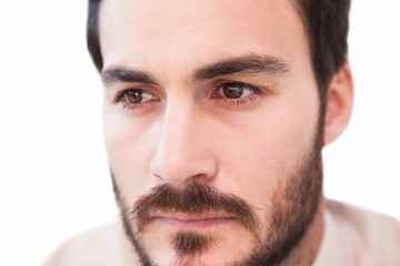 Obraz premium Close up of serious businessman