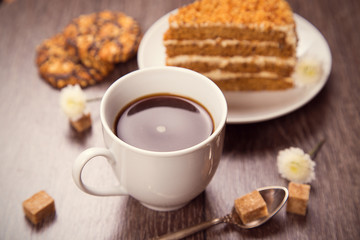 coffee with cake