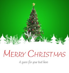 Composite image of merry christmas