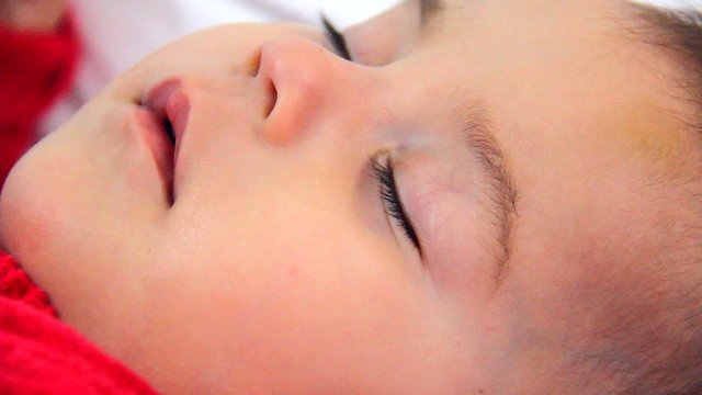 Cute baby girl sleeping