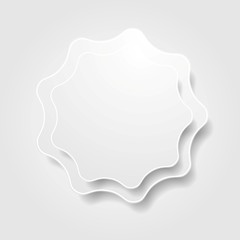 Abstract grey wavy shape design