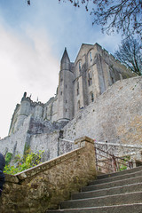 Fototapeta na wymiar Abbaye Mont Saint Michel