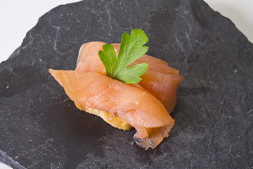 delicious salmon canapes