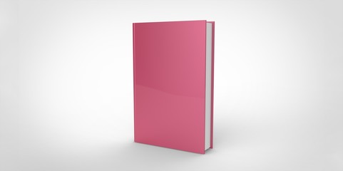 pink Book cover isolated on plain background