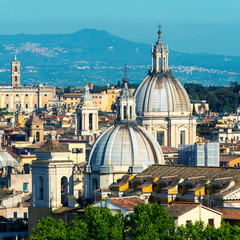 Fototapeta na wymiar View of old Rome, Italy