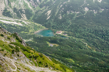 Green Lake in Tatra mountain, Slovakia - obrazy, fototapety, plakaty