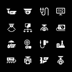 Set icons of video surveillance
