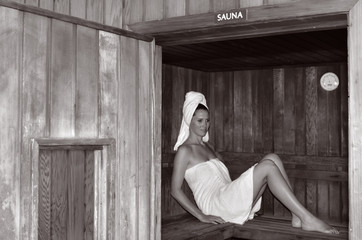 Finish sauna room