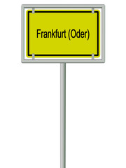 Frankfurt an der Oder - Ortsschild