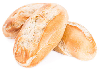 Homemade Buns (isolated on white)