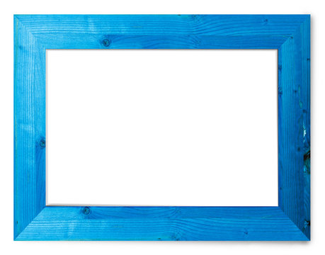 Blue Wooden Picture Frame