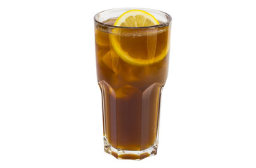 alcoholic cocktail in a glass glass on a white background