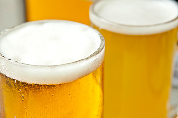 Fresh and foamy beer