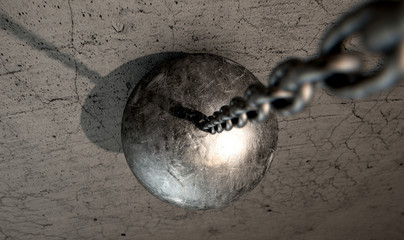 Wrecking Ball Hitting Wall