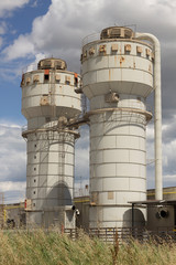 Silos of factory closed