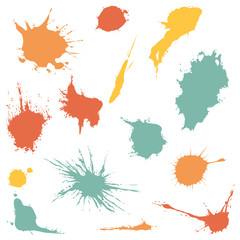 Vector Set of Color Spots