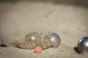 Jeu de p&eacute;tanque