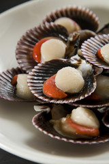 Scallops, ready to be cooked.