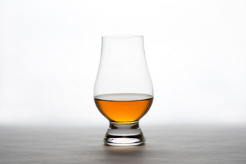 Whiskey in a Crystal Tasting Glass