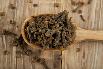 seasoning of carnation in a spoon