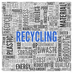 RECYCLING Concept Word Tag Cloud Design