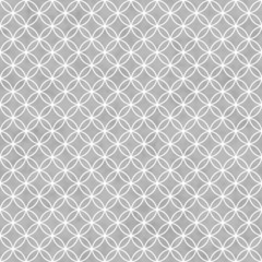 Gray and White Interlocking Circles Tiles Pattern Repeat Backgro